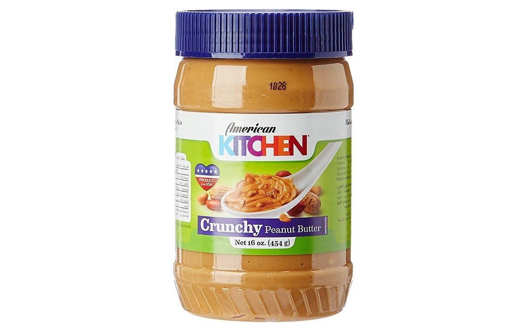 American Kitchen Crunchy Peanut Butter    Plastic Jar  454 grams